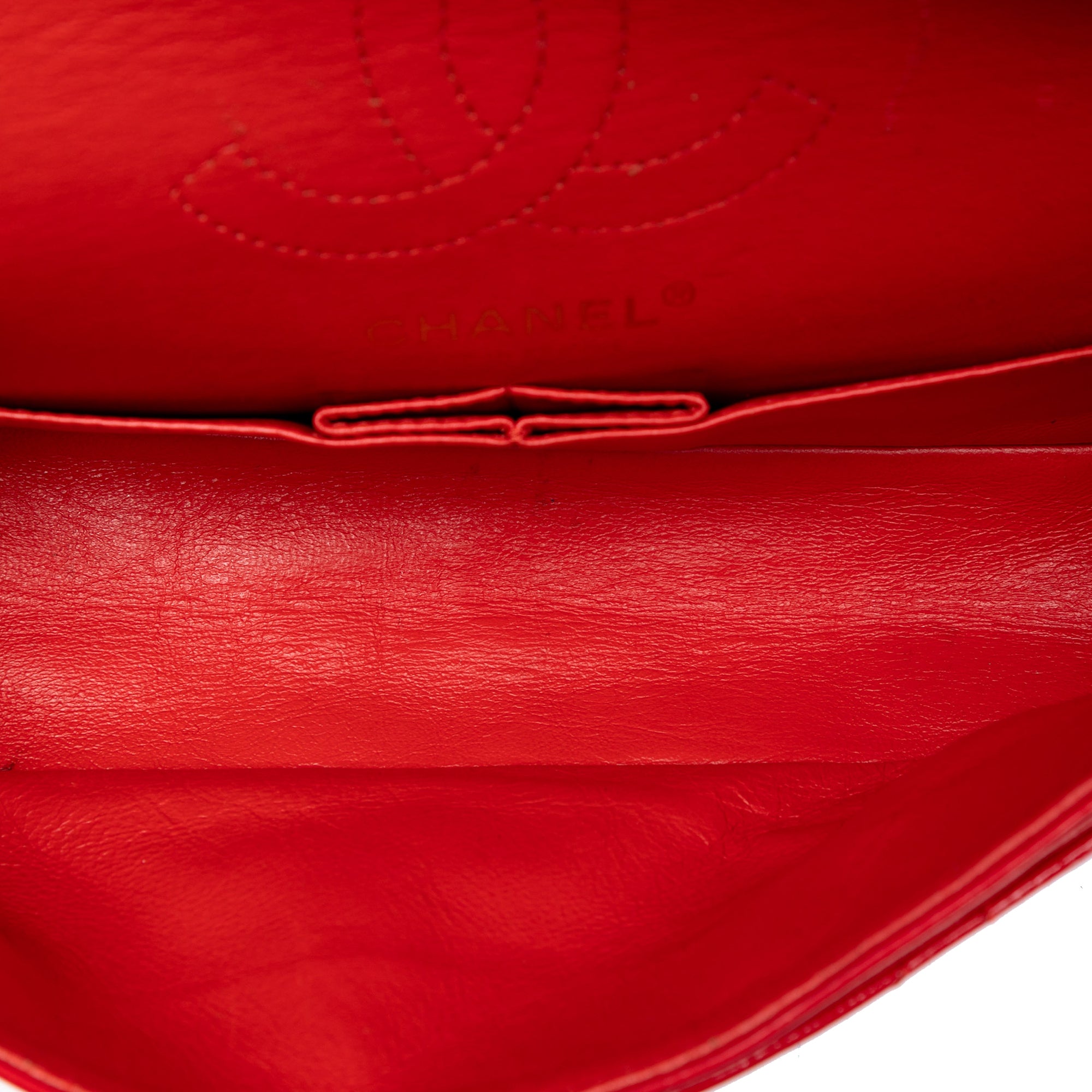 Reissue 2.55 Crackled Patent Puzzle East West Double Flap