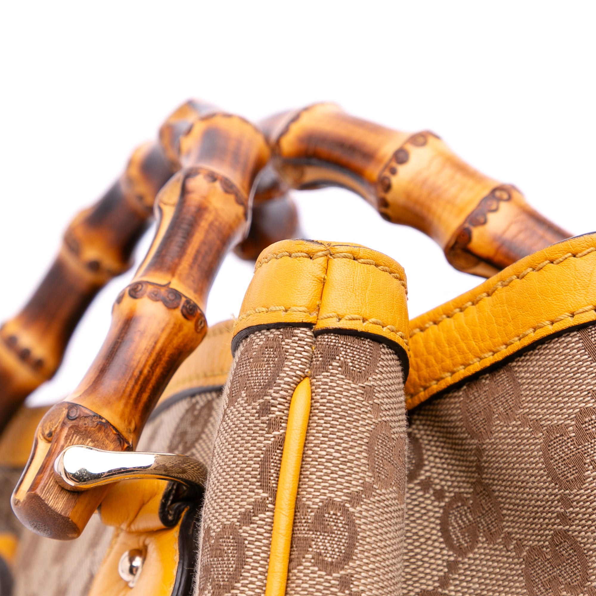 Small GG Canvas Diana Bamboo Top Handle Tote