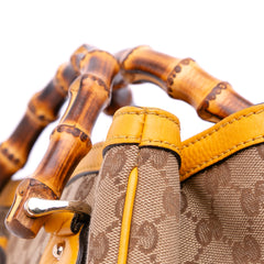 Small GG Canvas Diana Bamboo Top Handle Tote