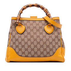 Small GG Canvas Diana Bamboo Top Handle Tote