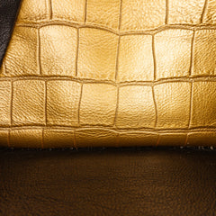 Medium Croc Embossed Lambskin 2.55 Reissue Double Flap Bag