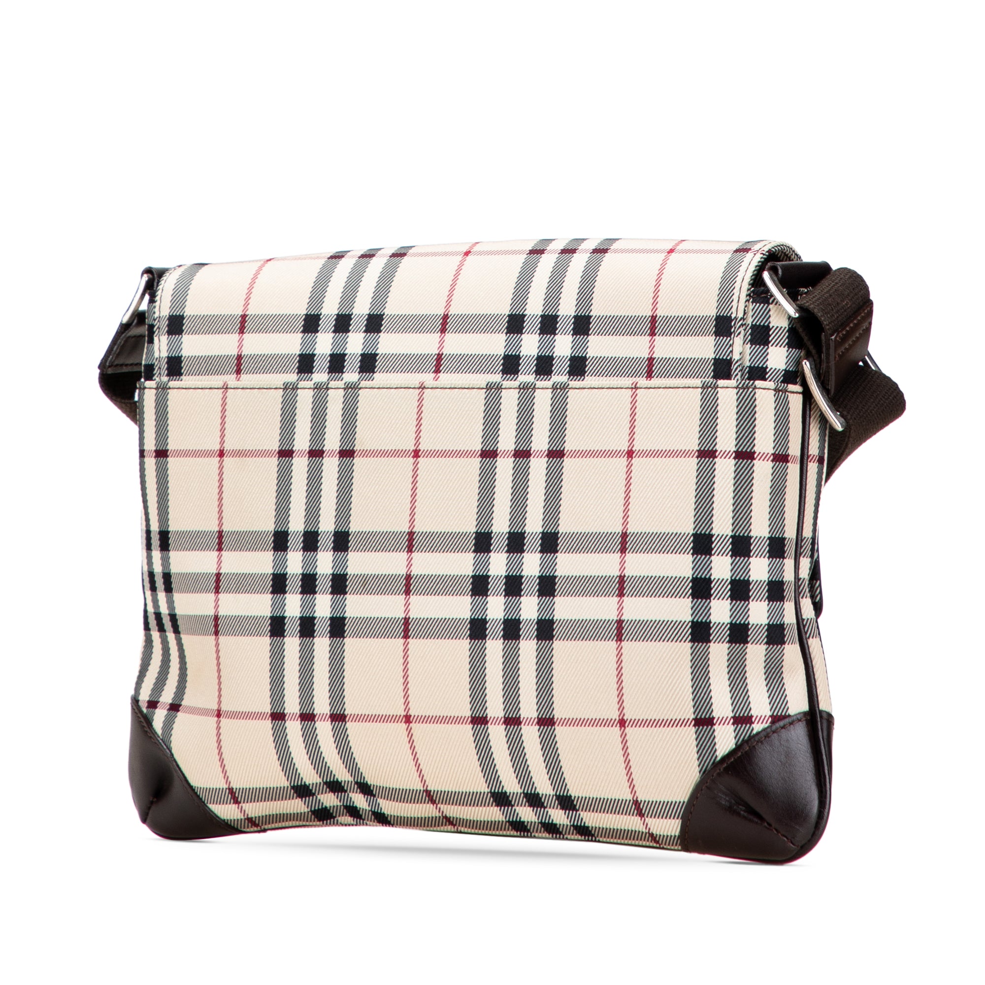 House Check Canvas Flap Crossbody
