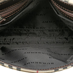 House Check Canvas Flap Crossbody