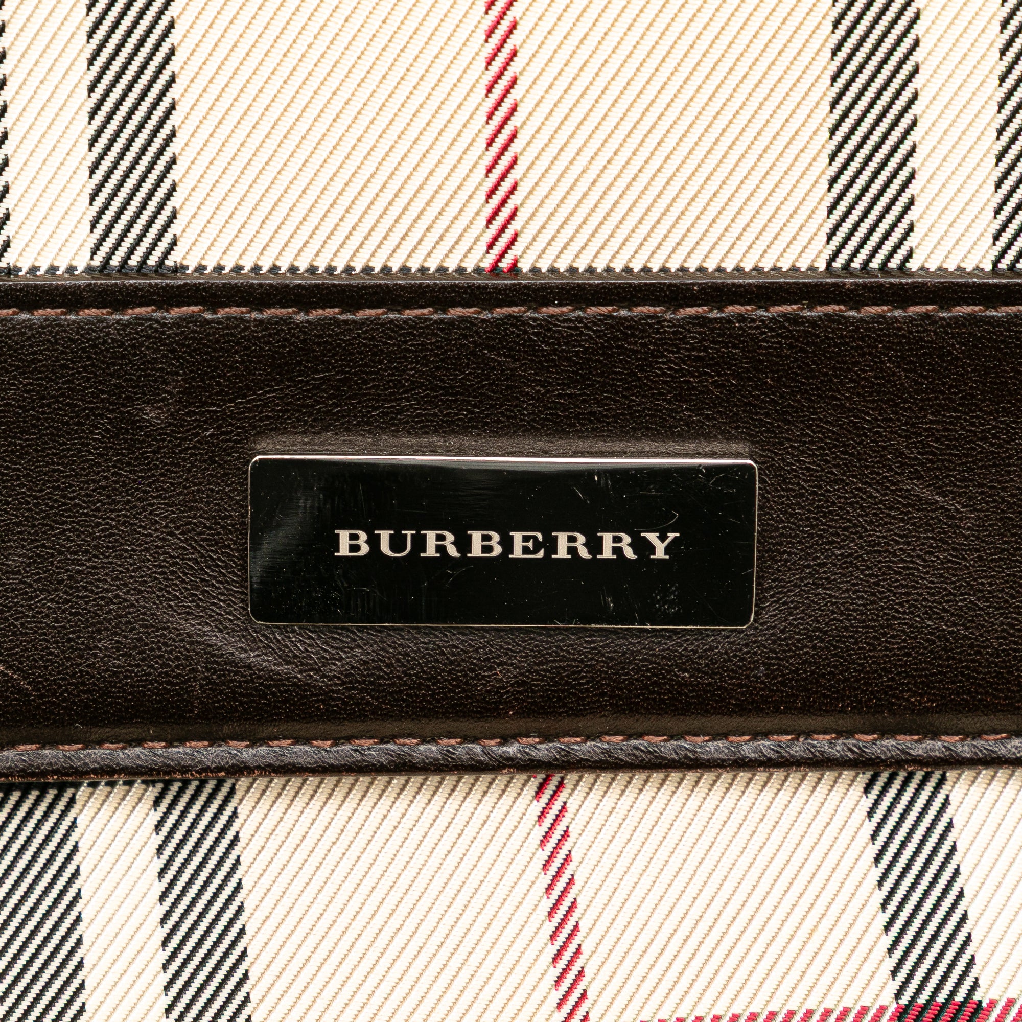 House Check Canvas Flap Crossbody