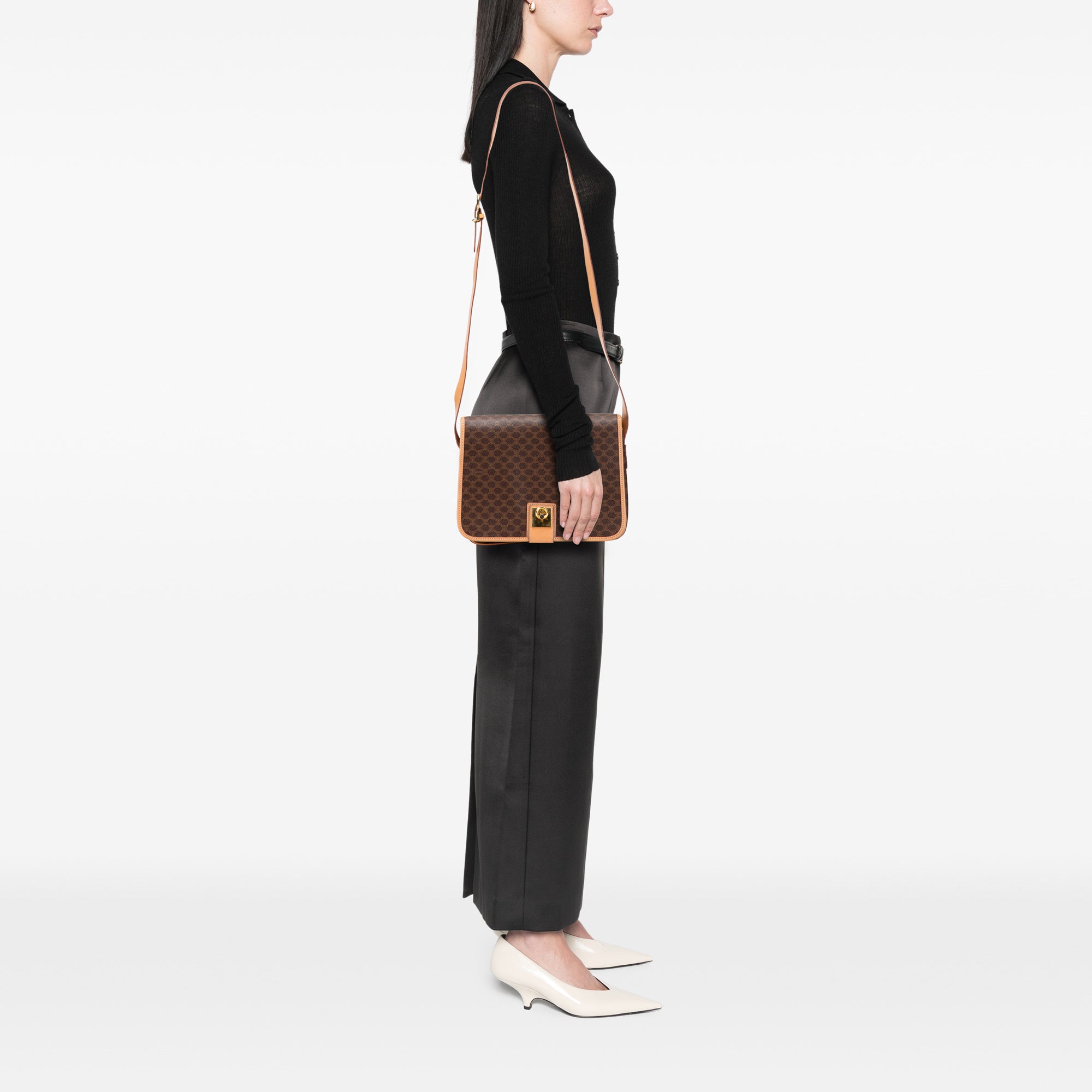 Macadam Coated Canvas Crossbody