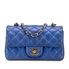 Mini Rectangular Classic Lambskin Single Flap