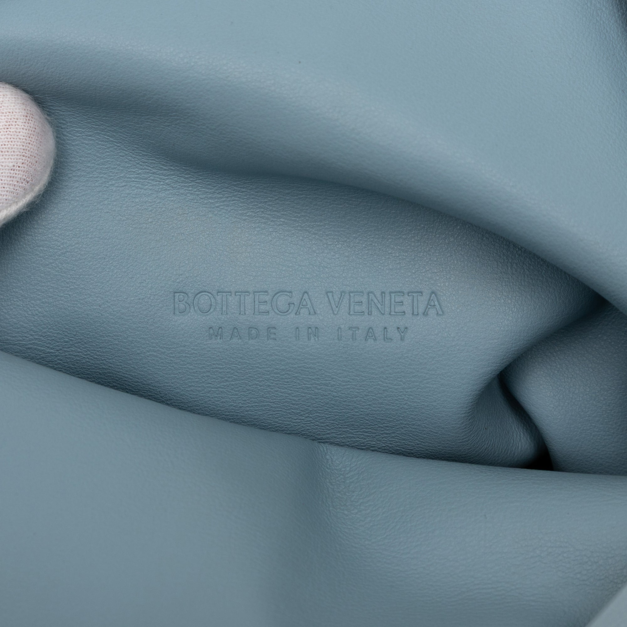 Leather BV Trine Angular Clutch