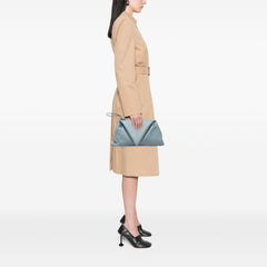 Leather BV Trine Angular Clutch