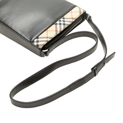 Nova Check Trimmed Leather Crossbody