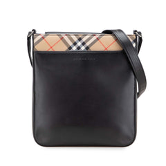 Nova Check Trimmed Leather Crossbody