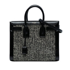 Small Tweed Houndstooth Sac De Jour Satchel