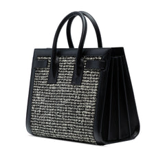 Small Tweed Houndstooth Sac De Jour Satchel