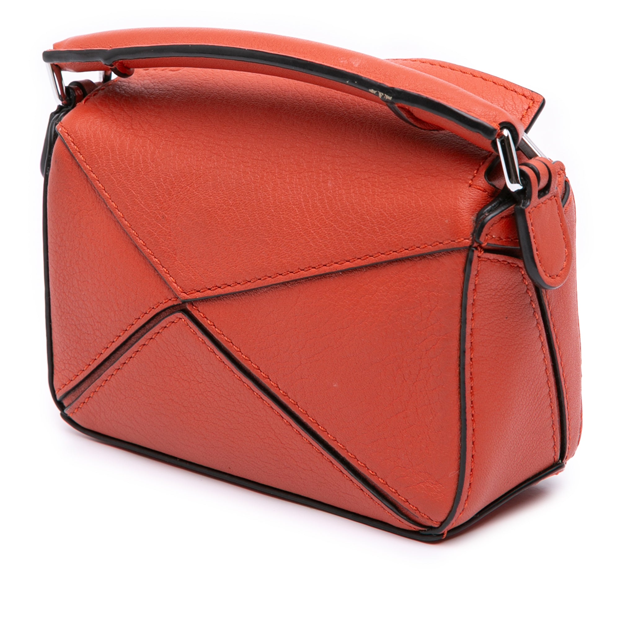 Nano Calfskin Puzzle Satchel