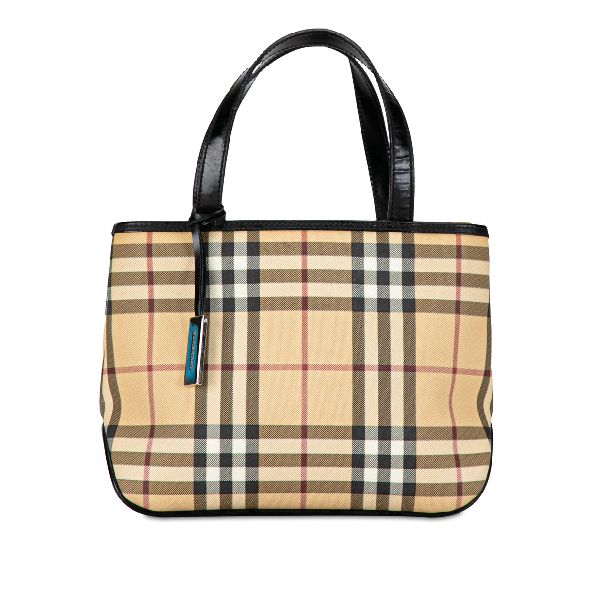 House Check Canvas Handbag_0