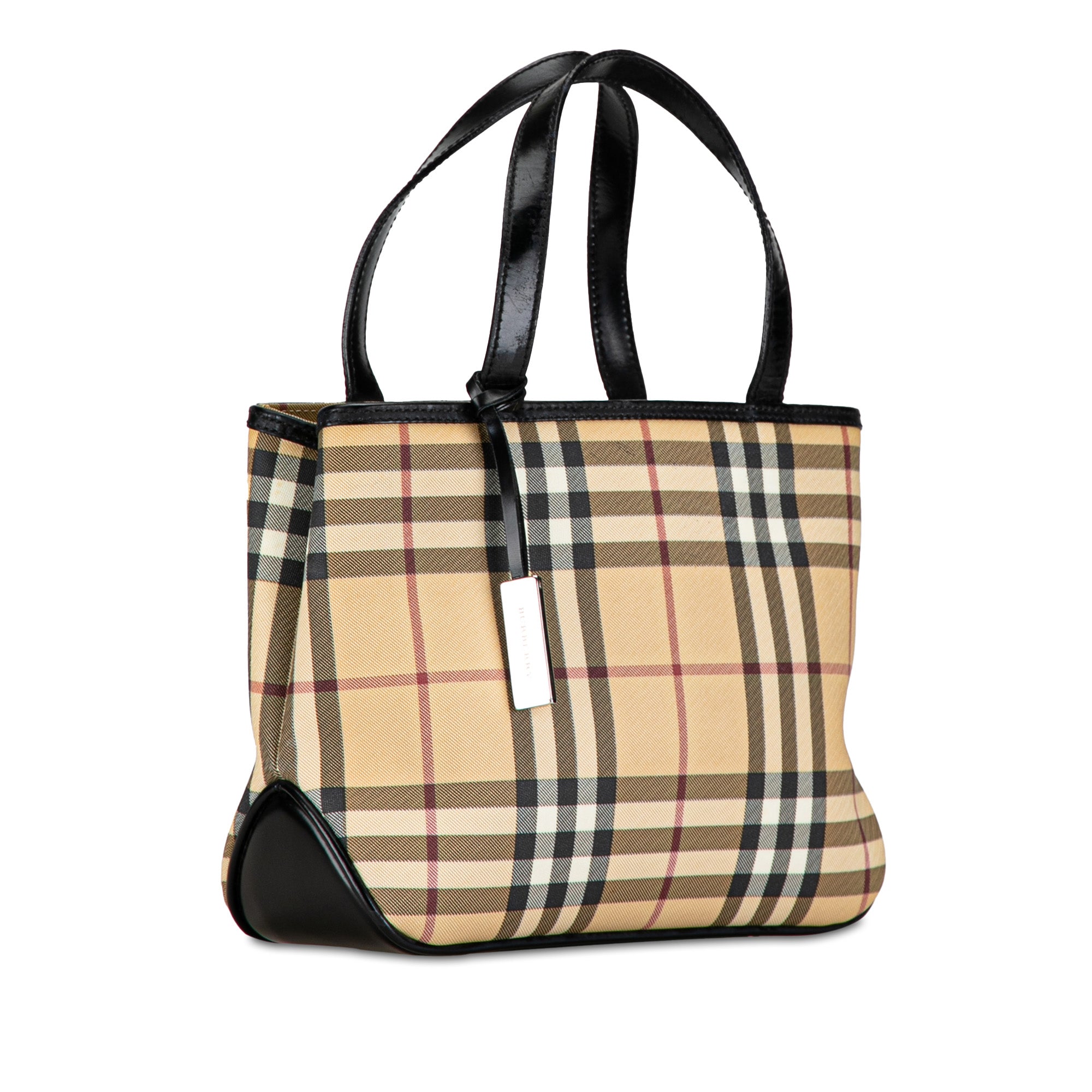 House Check Canvas Handbag_1