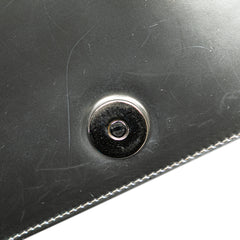 Metallic Patent Microcannage Diorama Wallet on Chain