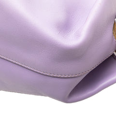 Small Shiny Calfskin Paseo Satchel