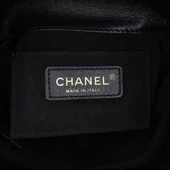 Quilted Chevron Lambskin Handle with Chic Bucket Bag