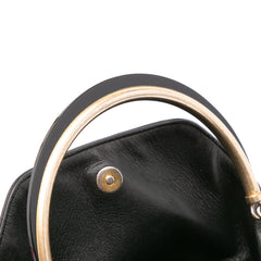 Quilted Chevron Lambskin Handle with Chic Bucket Bag