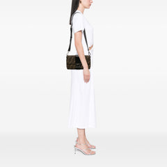 Zucca Canvas Convertible Baguette Satchel