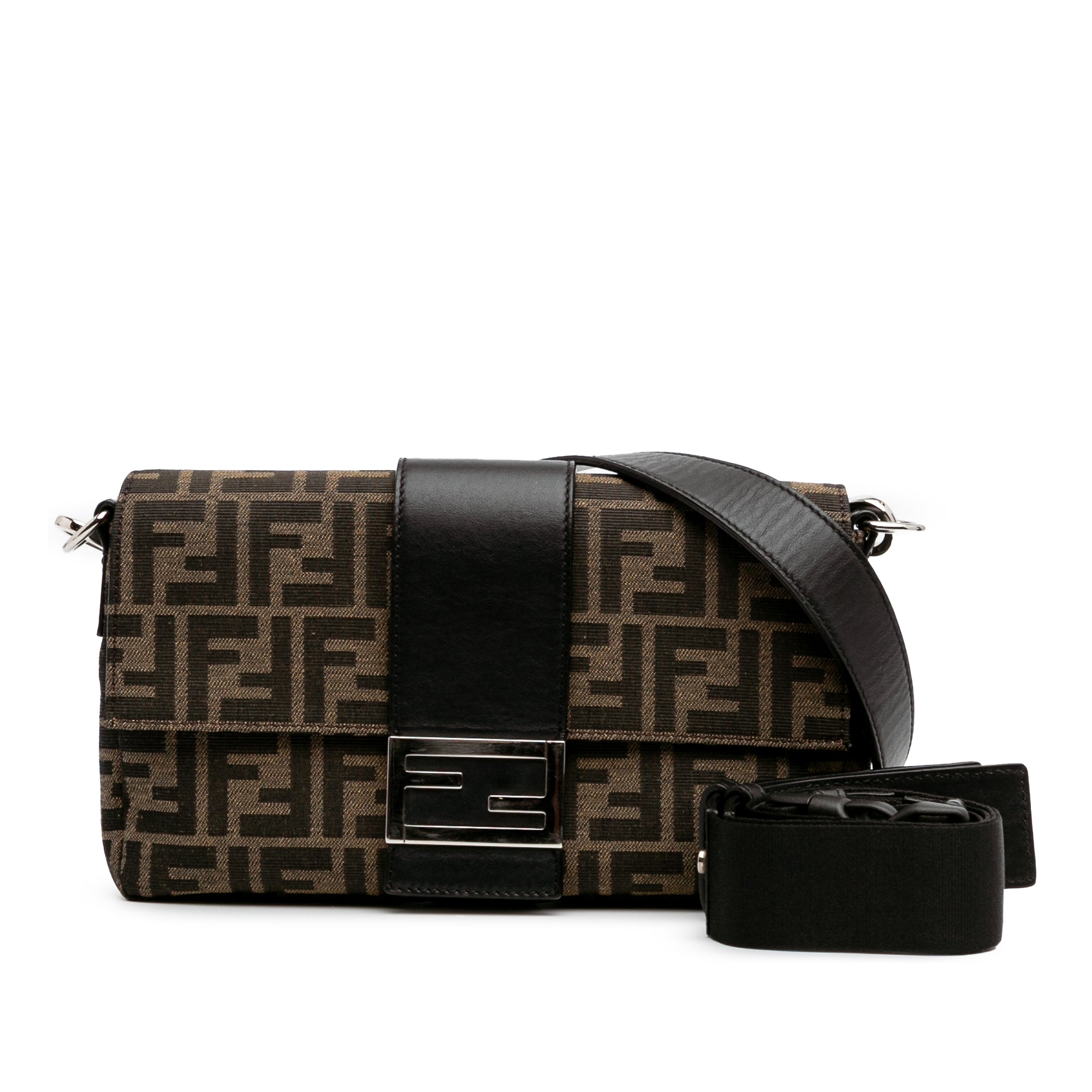 Zucca Canvas Convertible Baguette Satchel