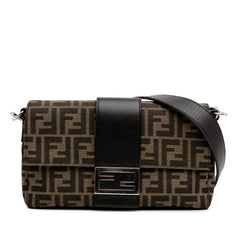 Zucca Canvas Convertible Baguette Satchel