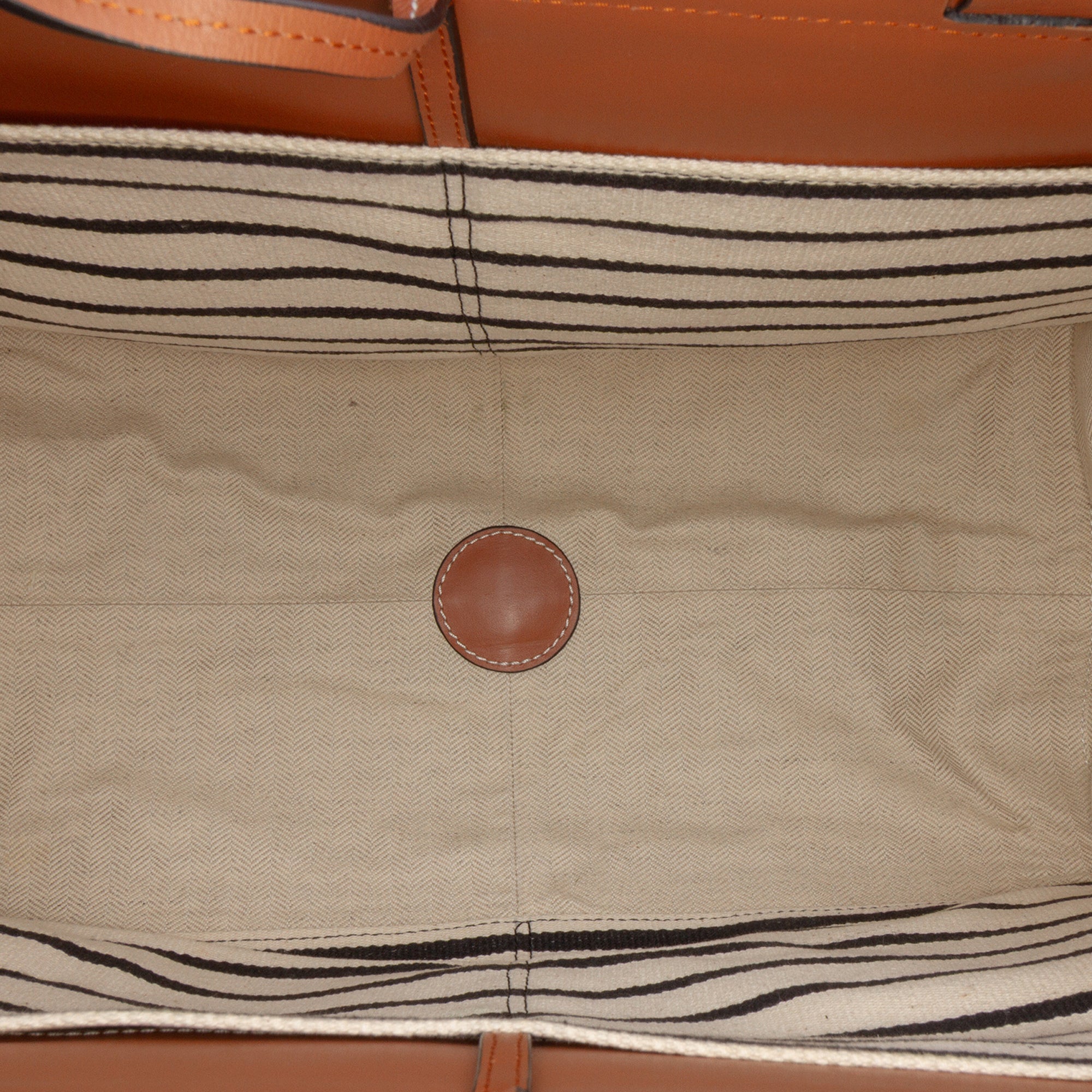Paulas Ibiza Large Canvas Stripes Cushion Tote
