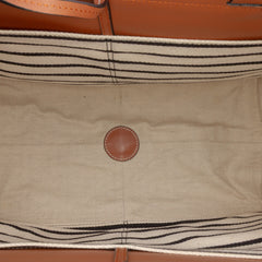 Paulas Ibiza Large Canvas Stripes Cushion Tote