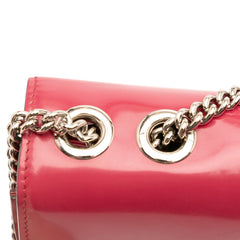 Medium Patent Dollar Interlocking G Crossbody