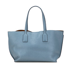 Embossed Anagram Leather T Shopper Tote