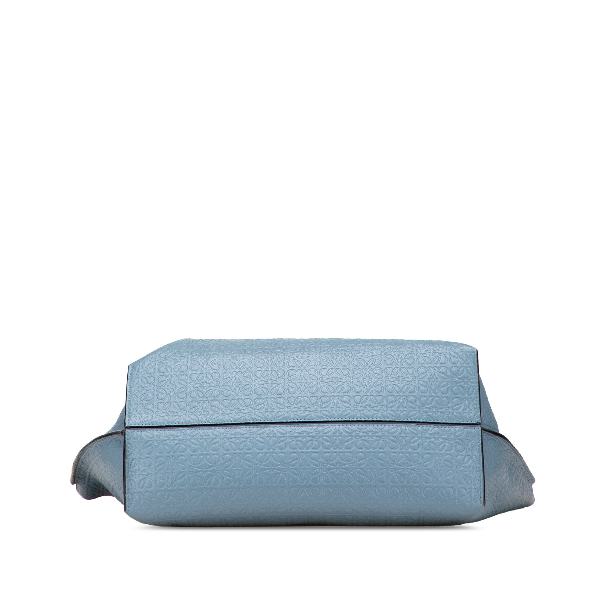 Embossed Anagram Leather T Shopper Tote