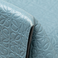 Embossed Anagram Leather T Shopper Tote