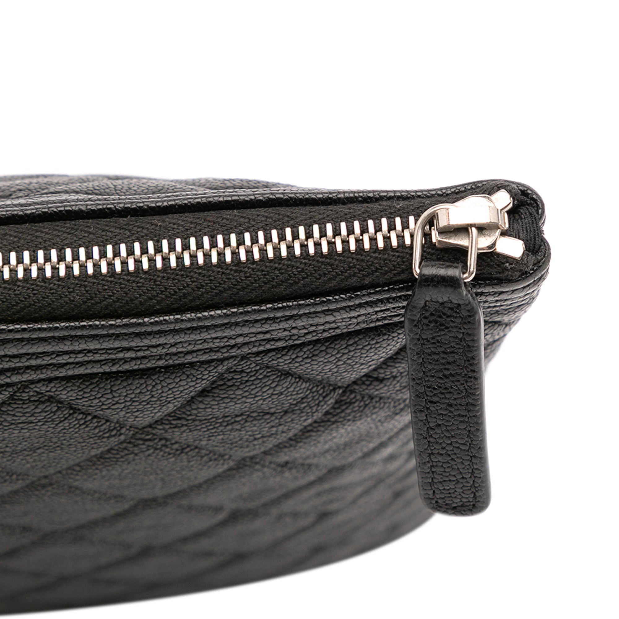 Large Quilted Caviar Boy O Case Clutch