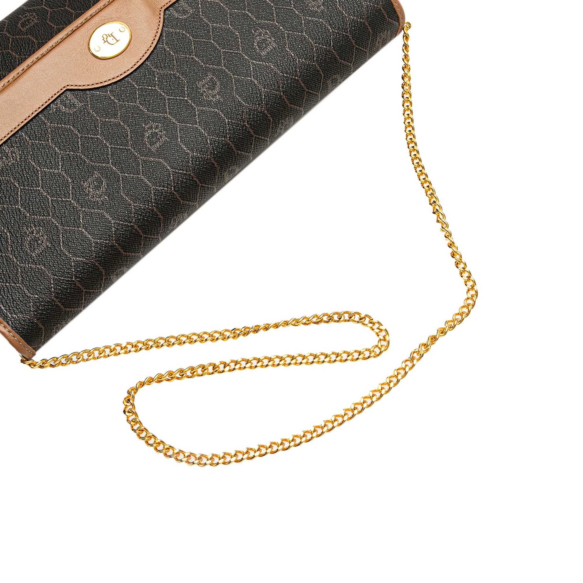 Honeycomb Coated Canvas Chain Shoulder Bag