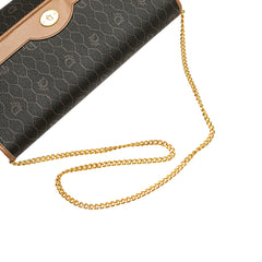 Honeycomb Coated Canvas Chain Shoulder Bag