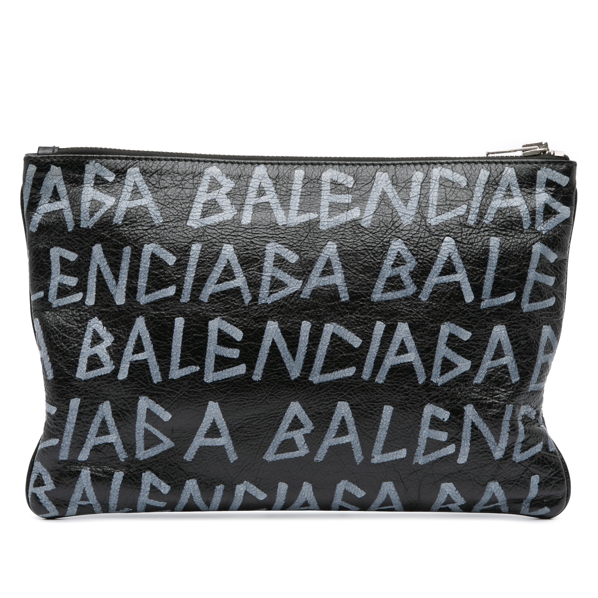 Leather Graffiti Clutch