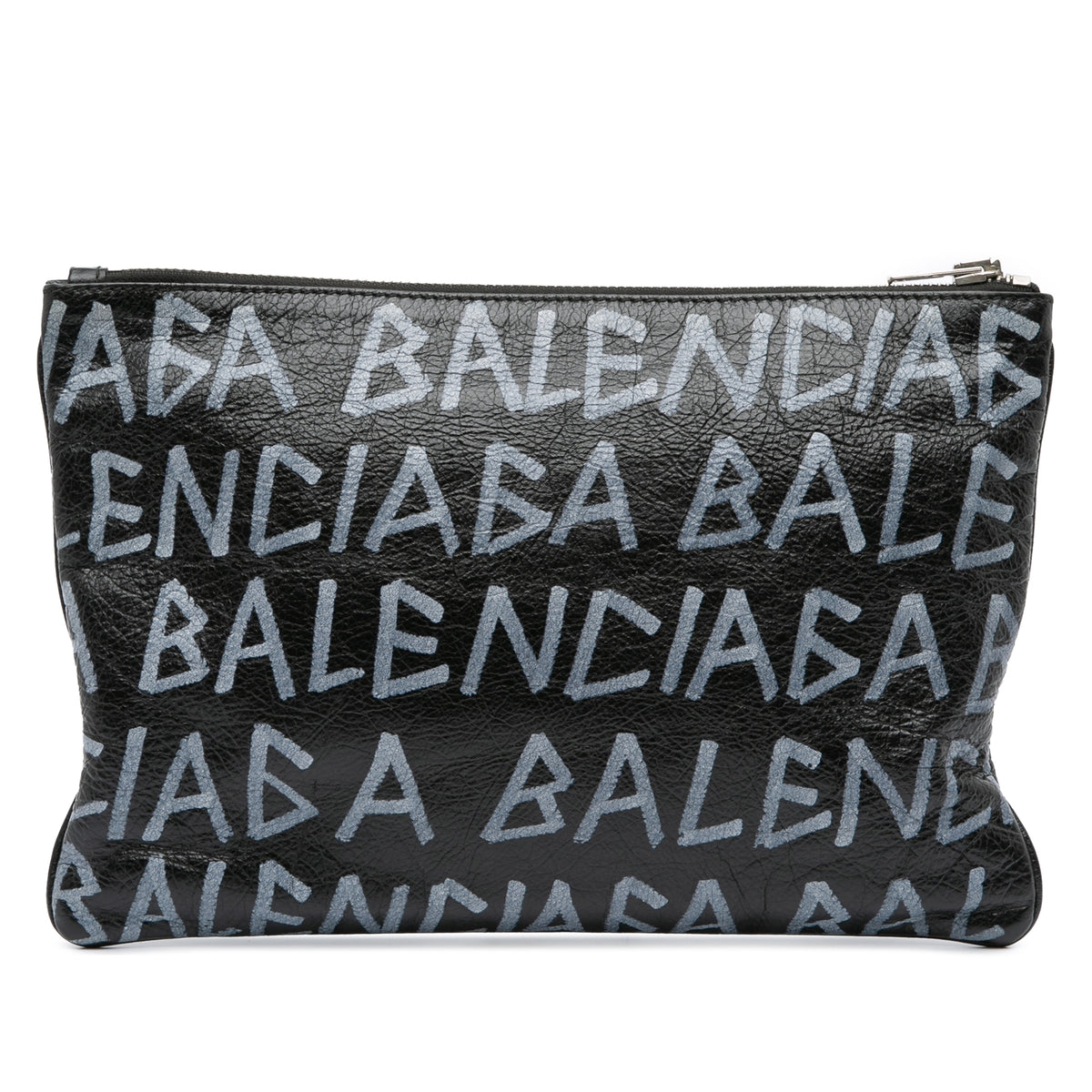 Leather Graffiti Clutch