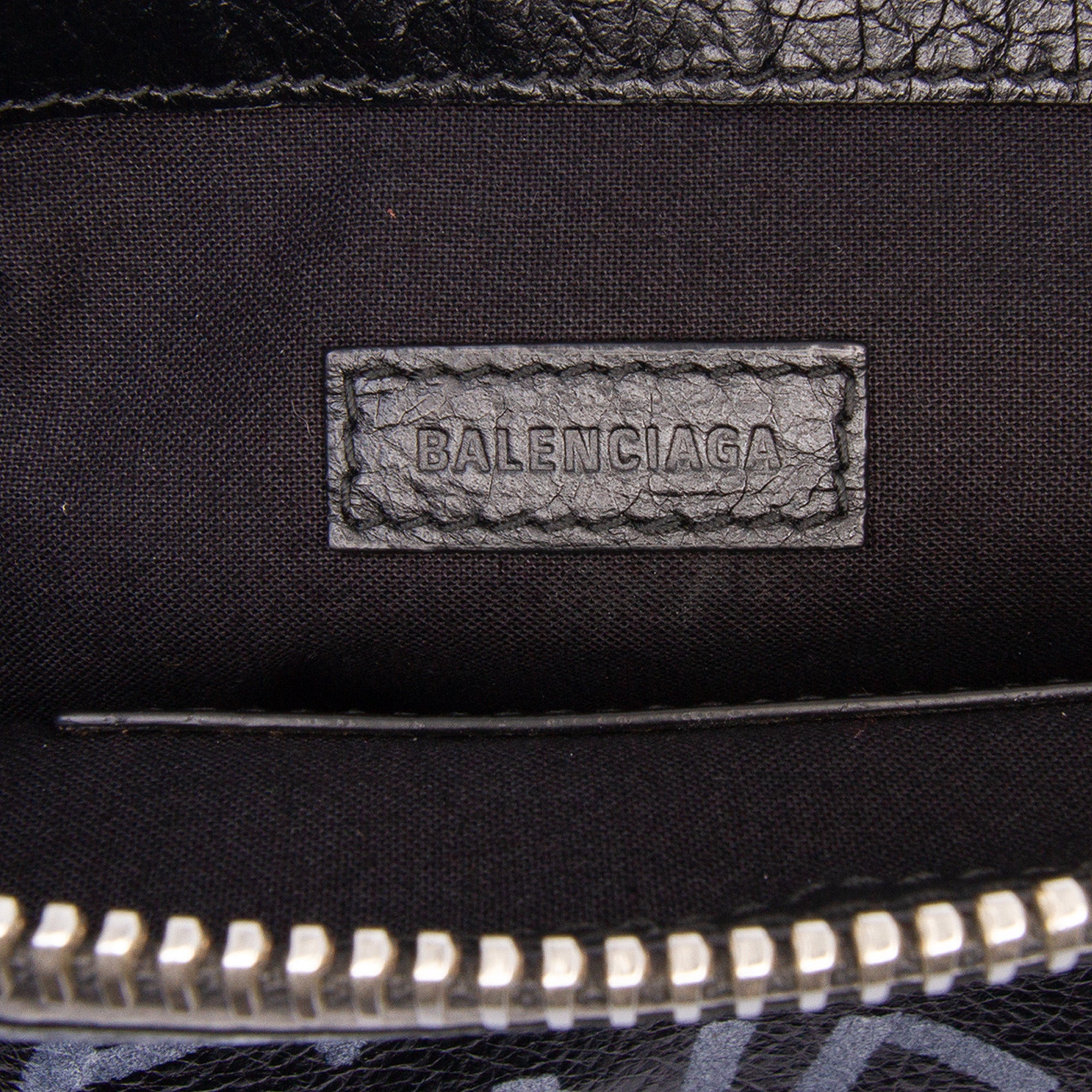 Leather Graffiti Clutch