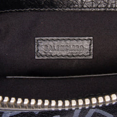 Leather Graffiti Clutch
