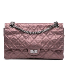 Reissue 2.55 Aged Metallic Calfskin Double Flap 226