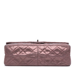 Reissue 2.55 Aged Metallic Calfskin Double Flap 226