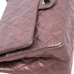 Reissue 2.55 Aged Metallic Calfskin Double Flap 226