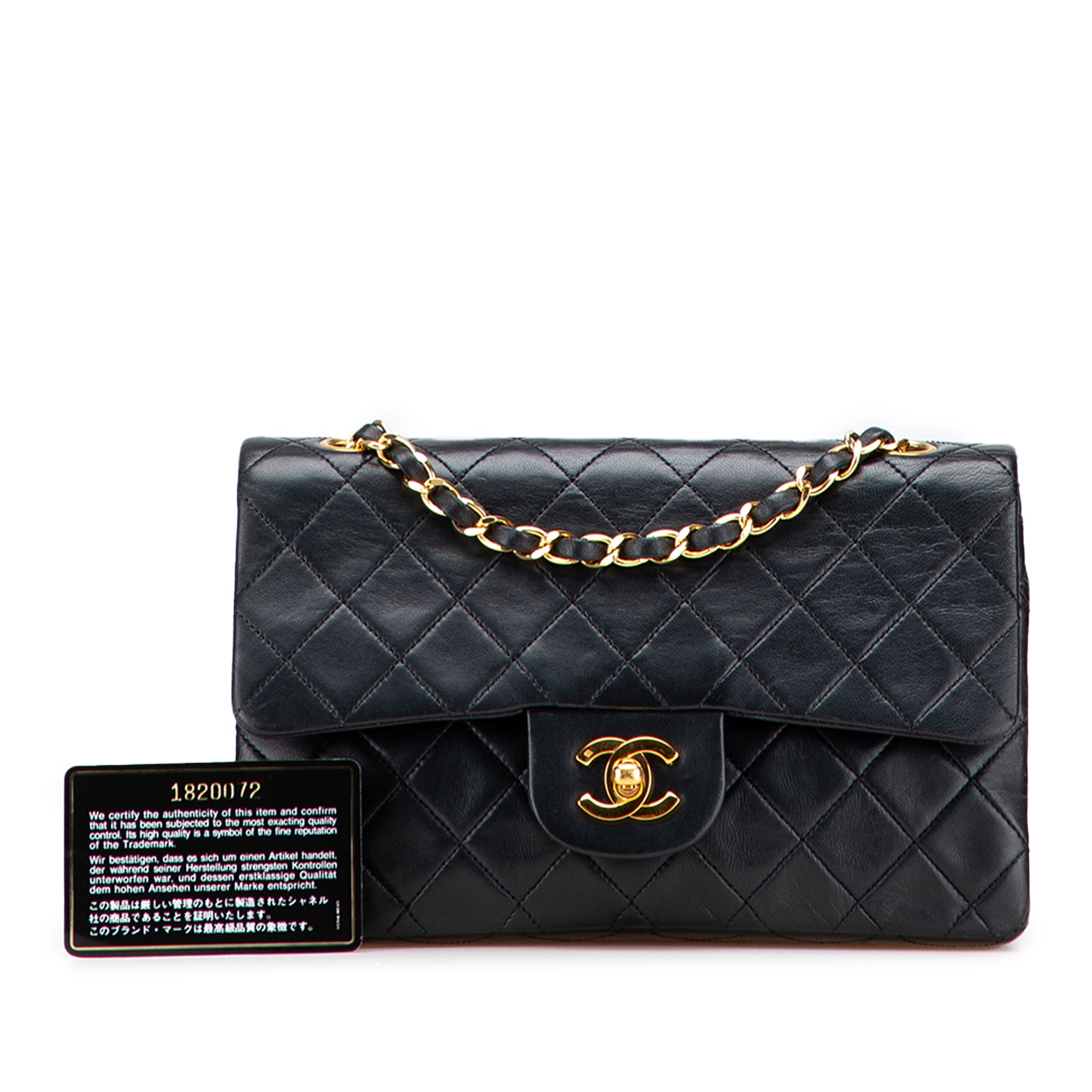 Small Classic Lambskin Double Flap