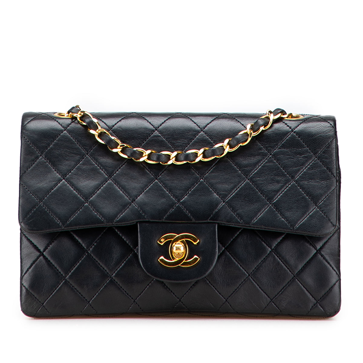 Small Classic Lambskin Double Flap