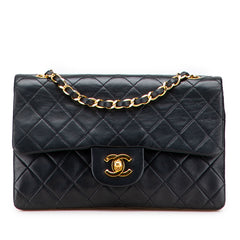 Small Classic Lambskin Double Flap