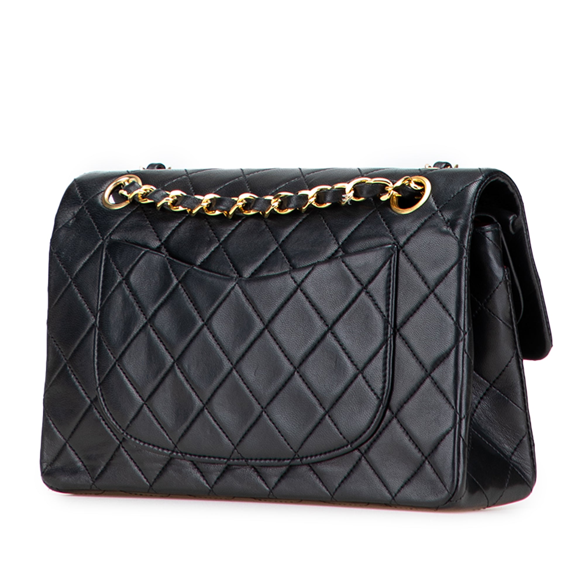 Small Classic Lambskin Double Flap