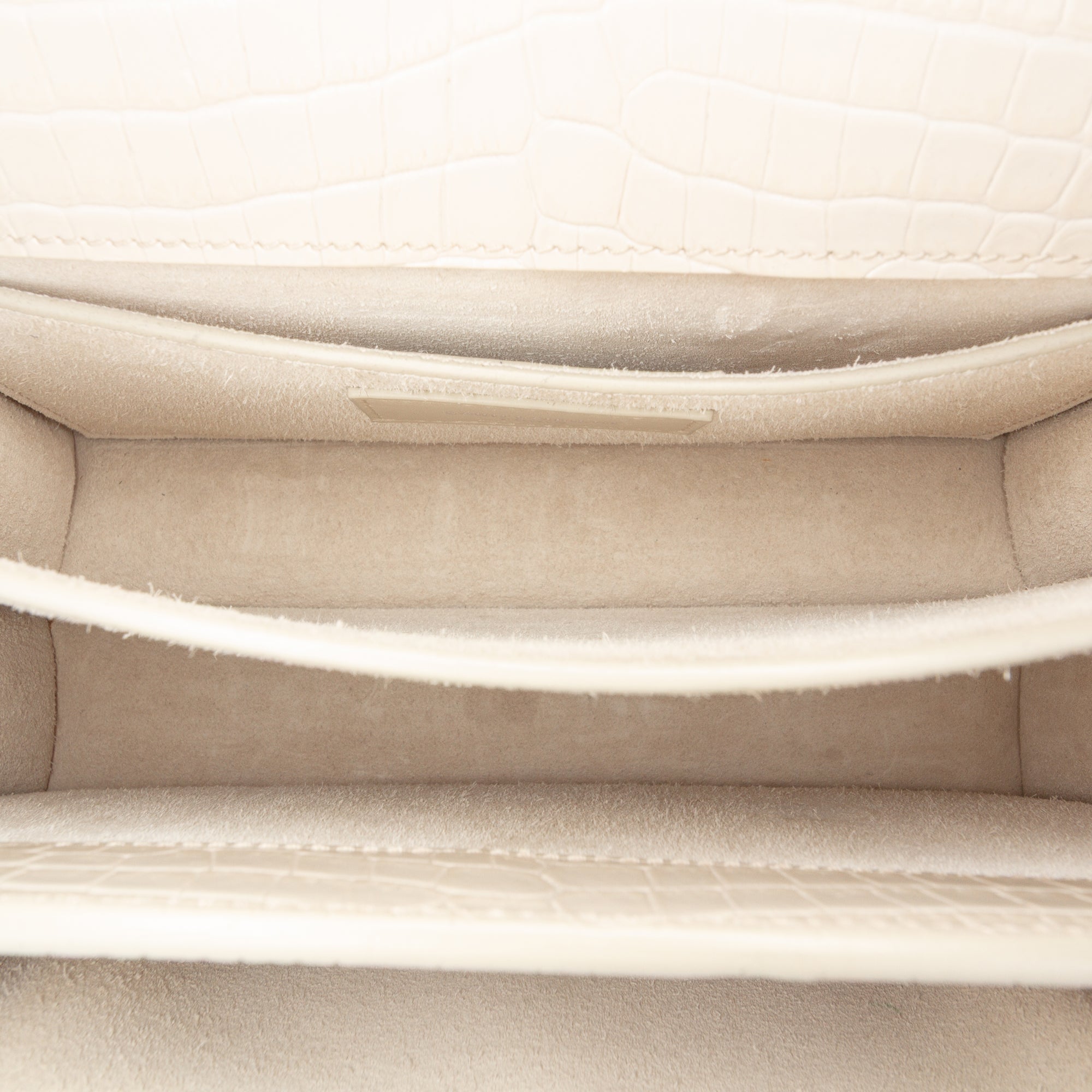 Medium Croc Embossed Monogram Sunset Bag