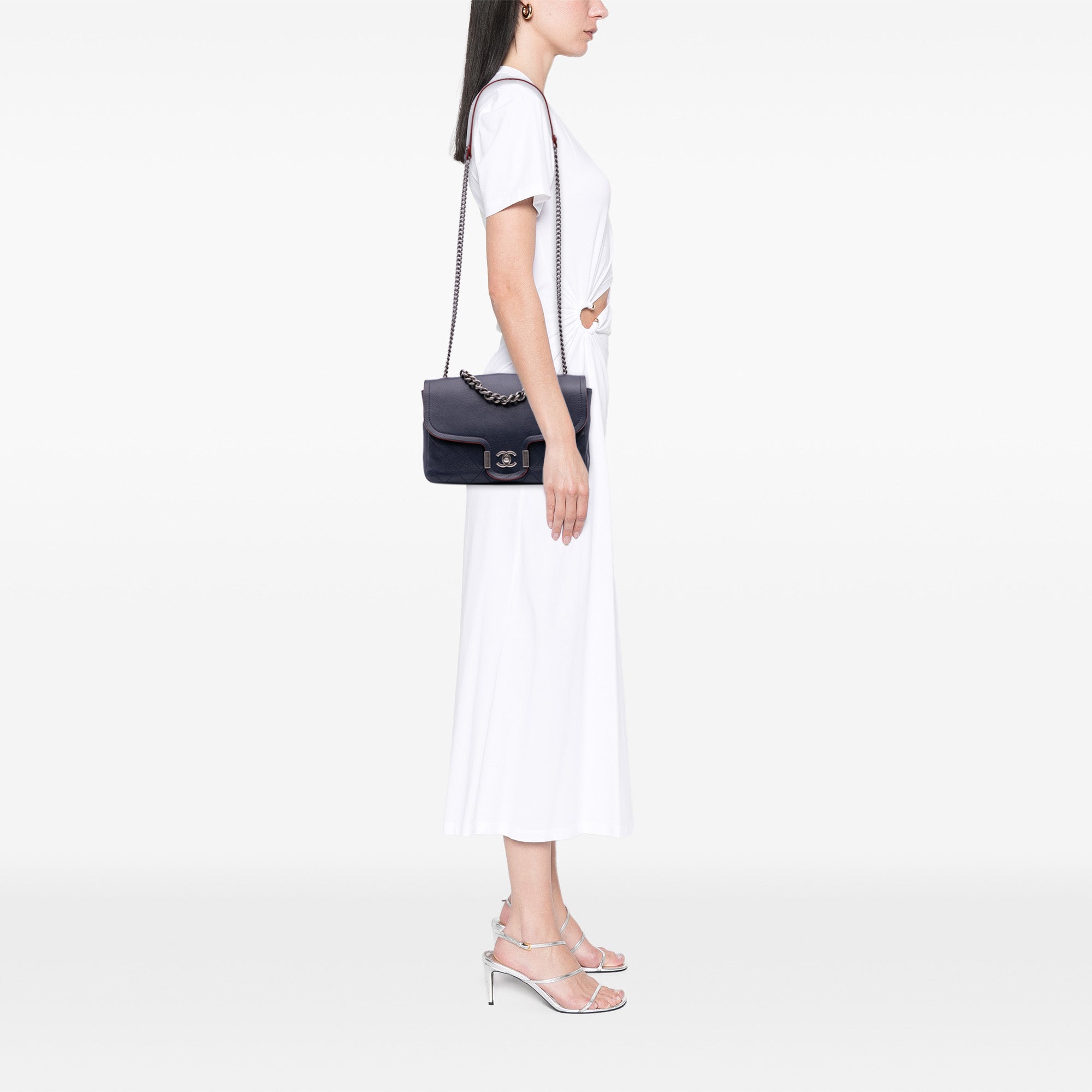 Paris-Greece Calfskin Archi Chic Flap