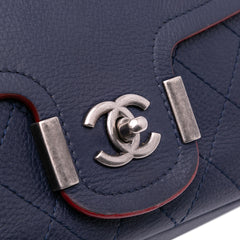 Paris-Greece Calfskin Archi Chic Flap