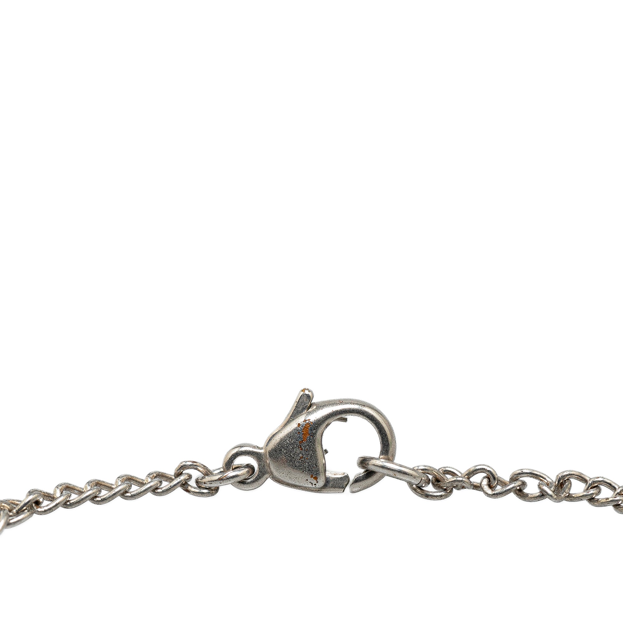 Silver Plated CC Ladybug Charm Bracelet